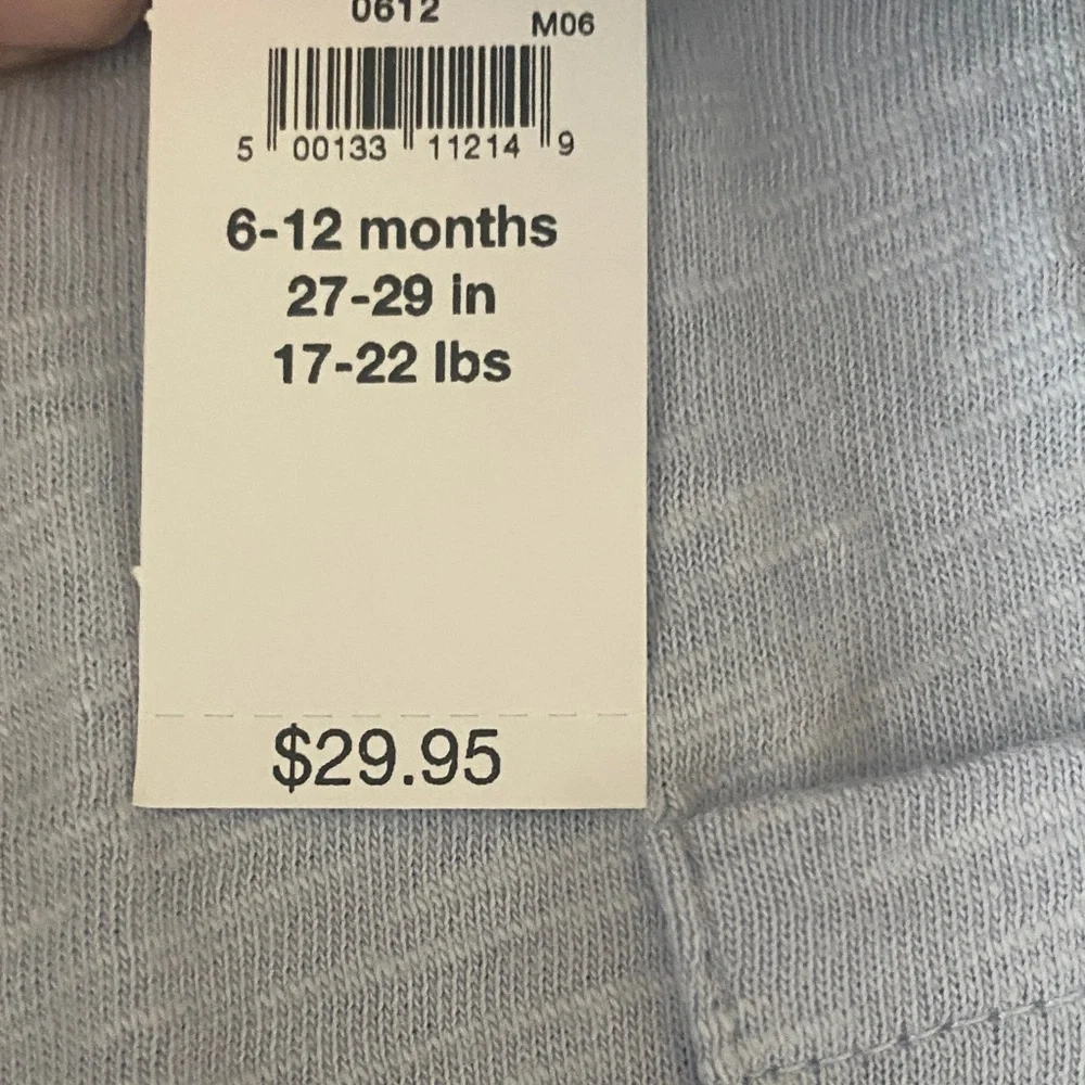 NWT Bundle of GAP Baby Rompers in Light Blue and Navy Stripes